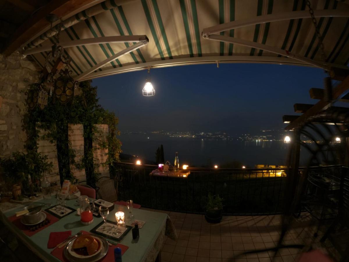 Beb Da Paolo Con Vista Lago San Zeno di Montagna Exteriör bild