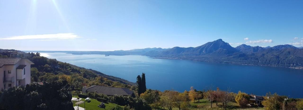 Beb Da Paolo Con Vista Lago San Zeno di Montagna Exteriör bild
