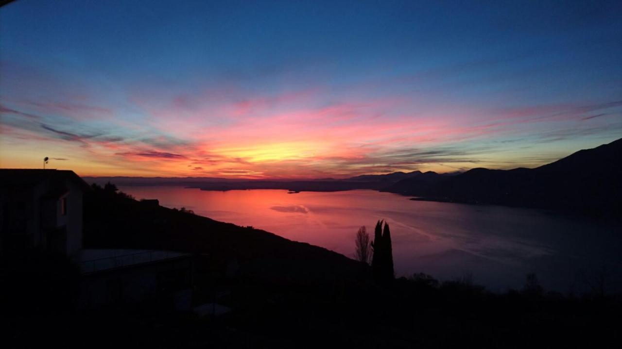 Beb Da Paolo Con Vista Lago San Zeno di Montagna Exteriör bild