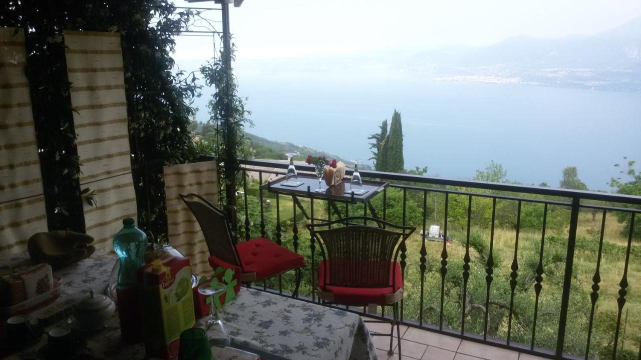 Beb Da Paolo Con Vista Lago San Zeno di Montagna Exteriör bild