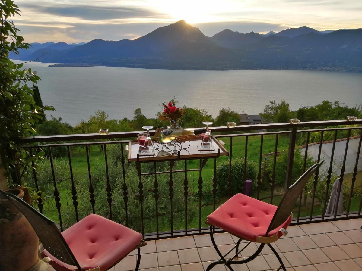 Beb Da Paolo Con Vista Lago San Zeno di Montagna Exteriör bild