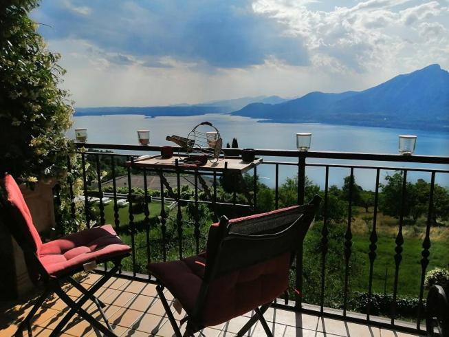 Beb Da Paolo Con Vista Lago San Zeno di Montagna Exteriör bild
