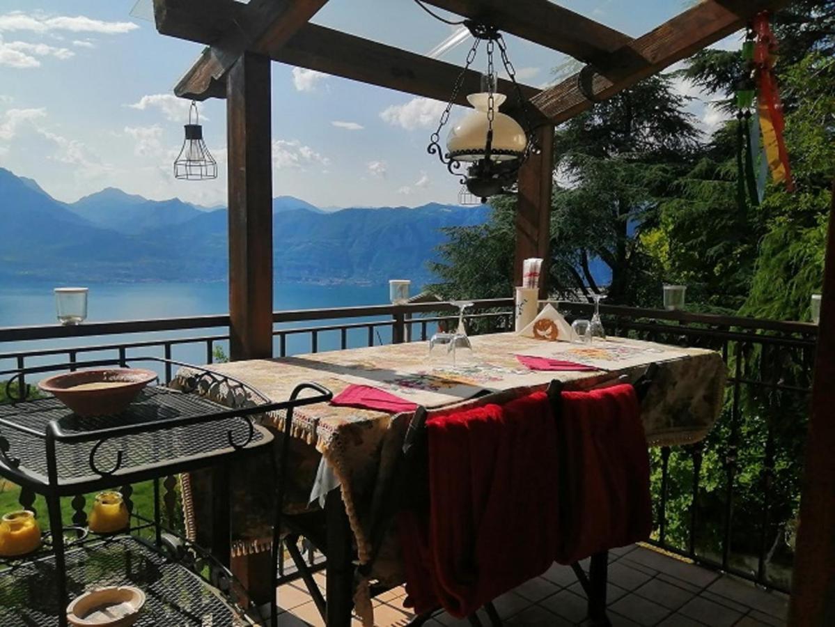 Beb Da Paolo Con Vista Lago San Zeno di Montagna Exteriör bild
